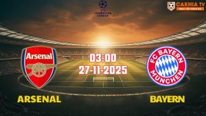 Nhận định Champions League Arsenal vs Bayern 03h00 ngày 27/11/2025